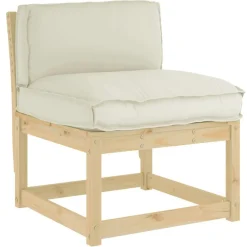 Woon- & Tuinaccessoires*vidaXL Kussen Crème 70 x 40 x 12 cm Oxford Stof Cr&egrave;me