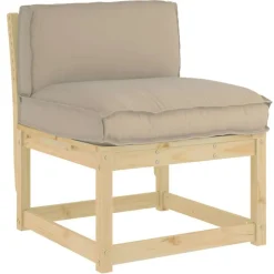 Woon- & Tuinaccessoires*vidaXL Kussen 70 x 40 x 12 cm Oxford Stof Taupe