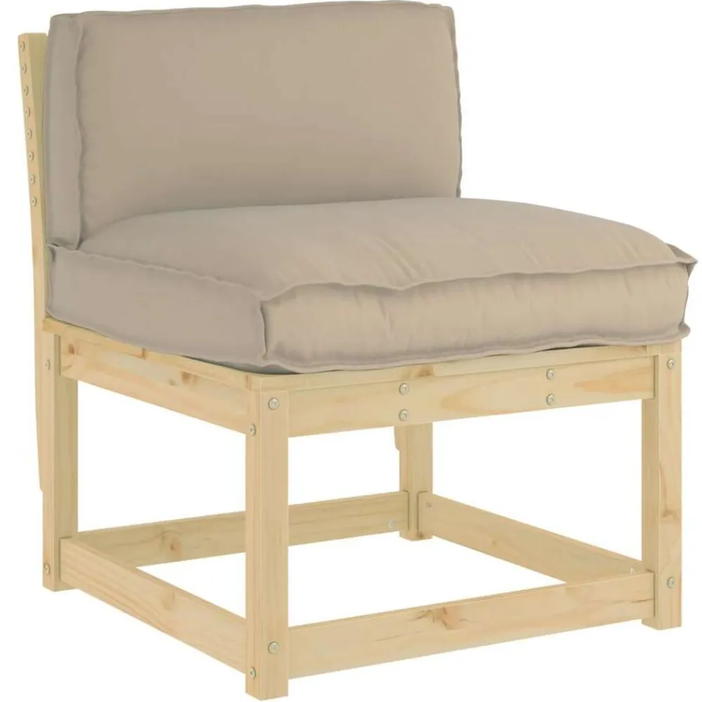 Woon- & Tuinaccessoires*vidaXL Kussen 70 x 40 x 12 cm Oxford Stof Taupe