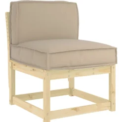 Woon- & Tuinaccessoires*vidaXL Kussen 60 x 40 x 12 cm Oxford Stof Taupe