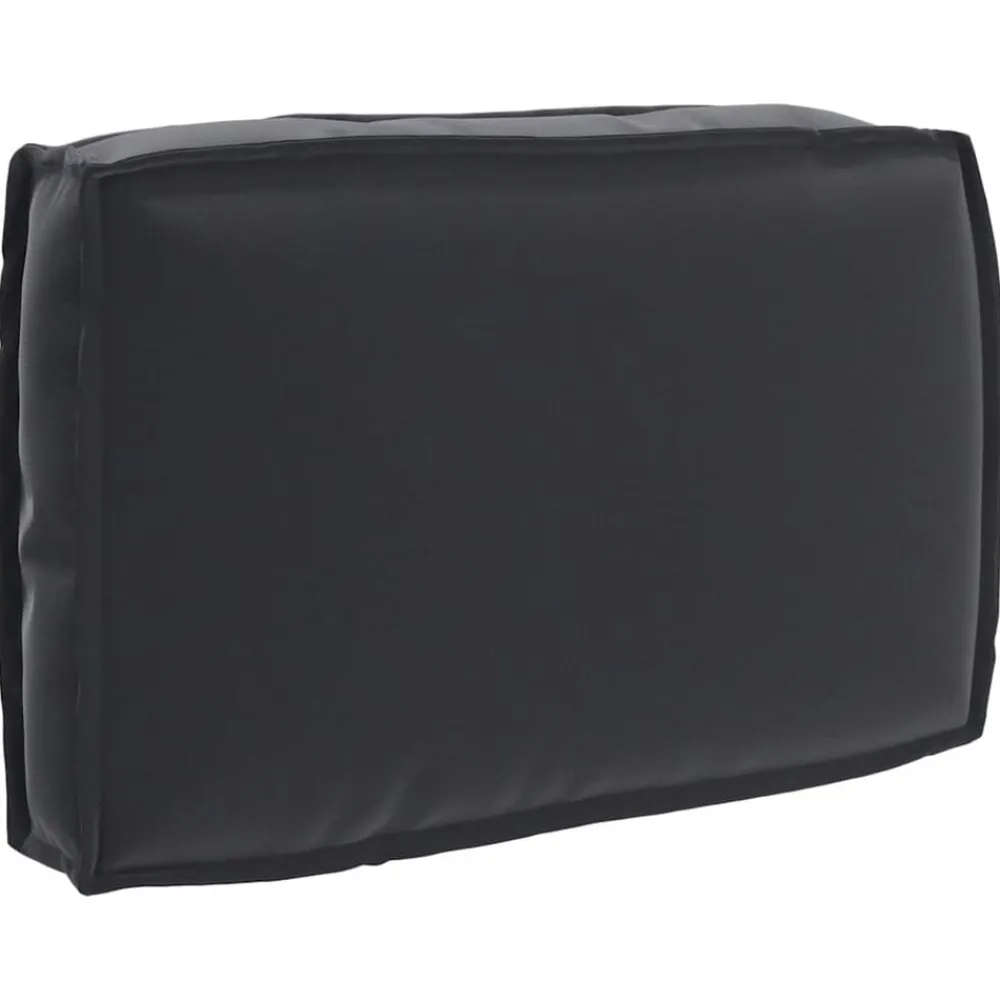 Woon- & Tuinaccessoires*vidaXL Kussen 60 x 40 x 12 cm Oxford Stof Zwart
