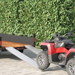 Voertuigonderdelen & -Accessoires*vidaXL Laadhelling 200 kg Zilver 159 x 23 x 5 cm Gegalvaniseerd staal