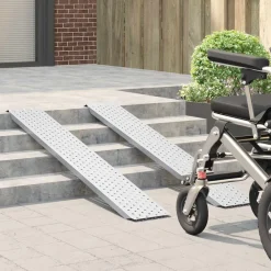 Voertuigonderdelen & -Accessoires*vidaXL Laadhelling 200 kg Zilver 159 x 23 x 5 cm Gegalvaniseerd staal