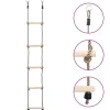 Babyspeelgoed*vidaXL Ladder met 5 sporten 210 cm massief grenenhout