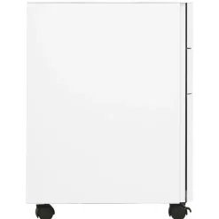 Kasten & Opbergmeubelen*vidaXL Ladeblok verrijdbaar 39x45x59 cm staal Wit