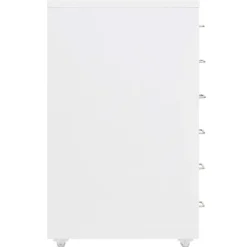 Kasten & Opbergmeubelen*vidaXL Ladeblok verrijdbaar 28x41x69 cm metaal Wit