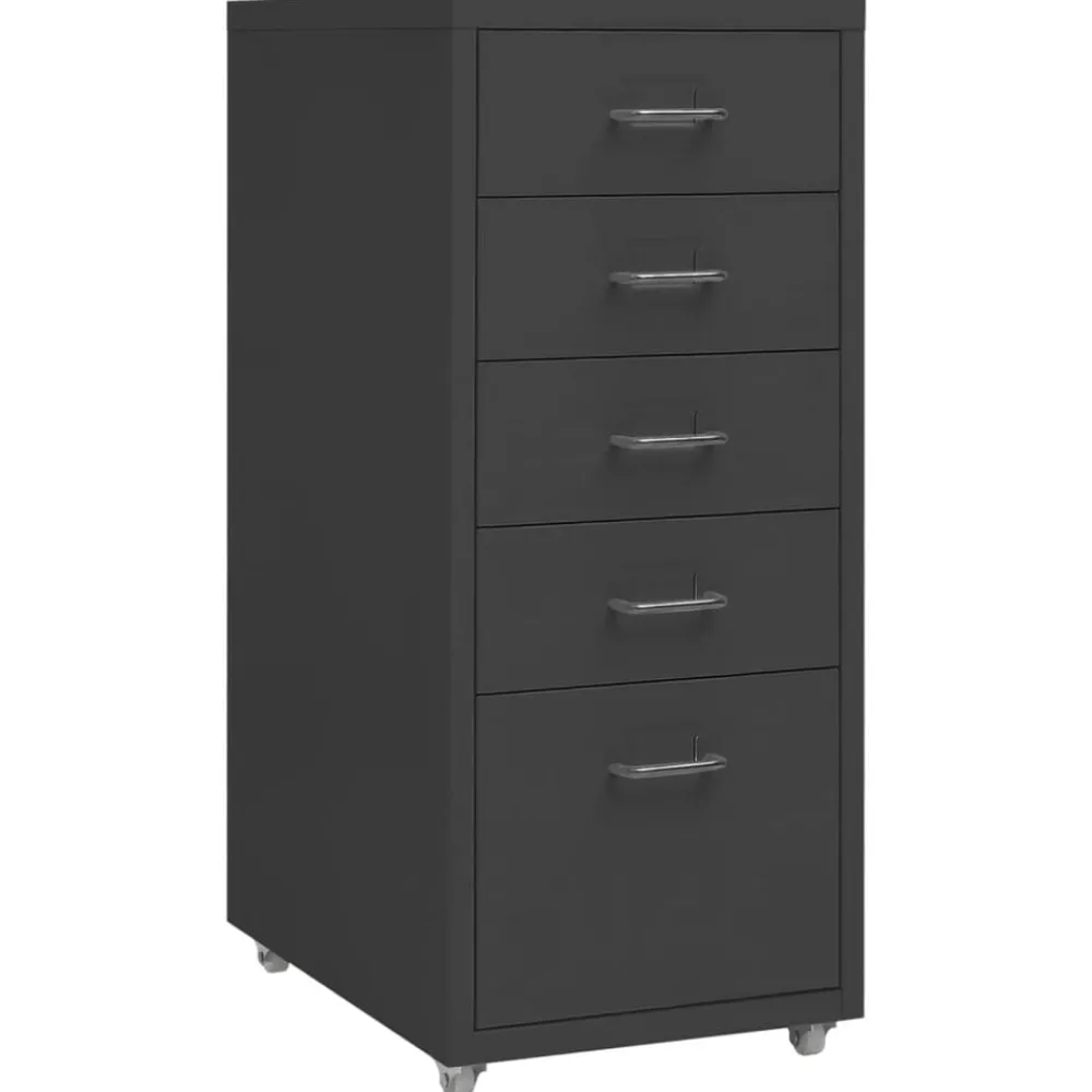 Ladeblok verrijdbaar 28x41x69 cm metaal kleurig>vidaXL Hot