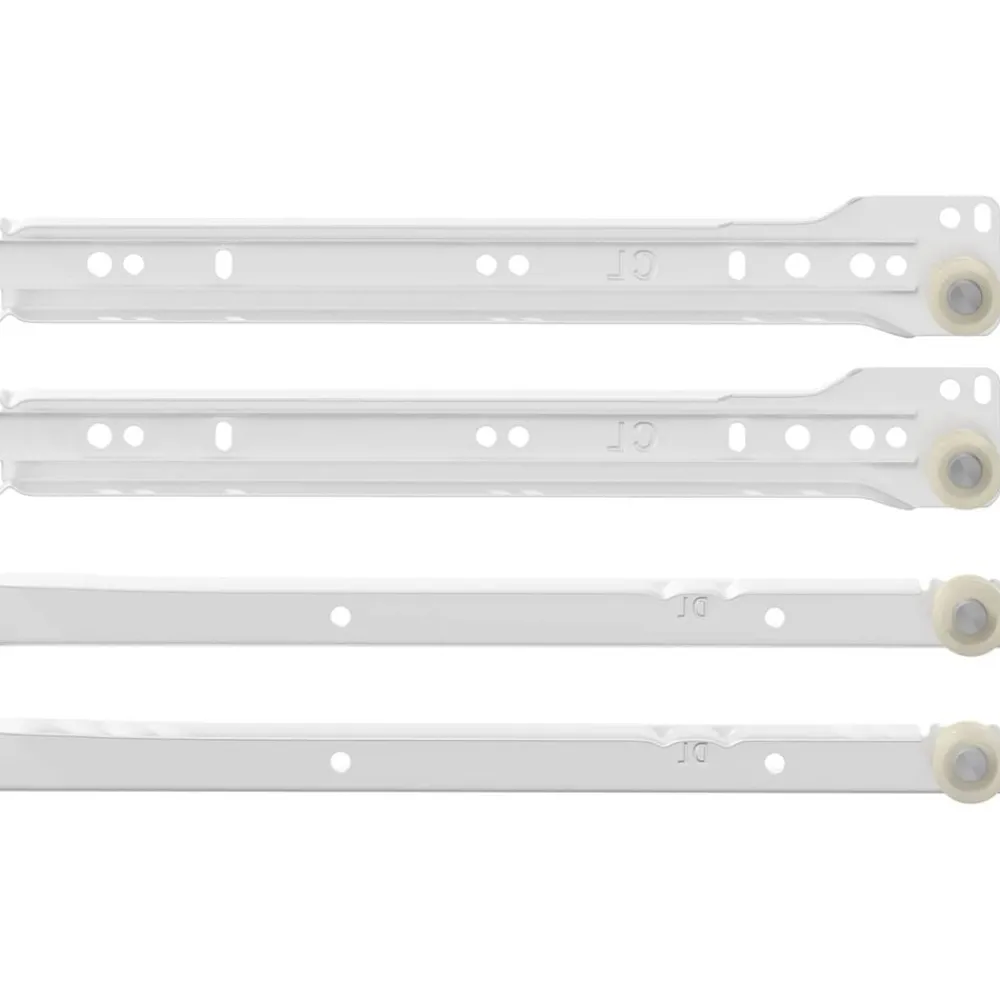 Ladegeleider 2 pcs Wit 250 mm Staal>vidaXL Online
