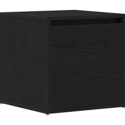 Kasten & Opbergmeubelen*vidaXL Ladekast met lade 40,5 x 40 x 40 cm Bewerkt hout Zwart eiken