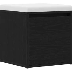 Kasten & Opbergmeubelen*vidaXL Ladekast met lade 40,5 x 40 x 40 cm Bewerkt hout Zwart eiken