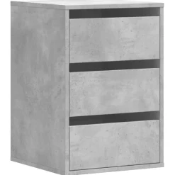 Kasten & Opbergmeubelen*vidaXL Ladekast 40x41x58 cm bewerkt hout Betongrijs