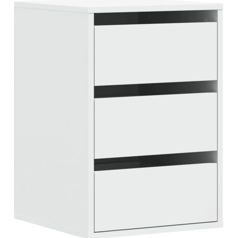 Kasten & Opbergmeubelen*vidaXL Ladekast 40x41x58 cm bewerkt hout Wit
