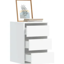 Kasten & Opbergmeubelen*vidaXL Ladekast 40x41x58 cm bewerkt hout Wit