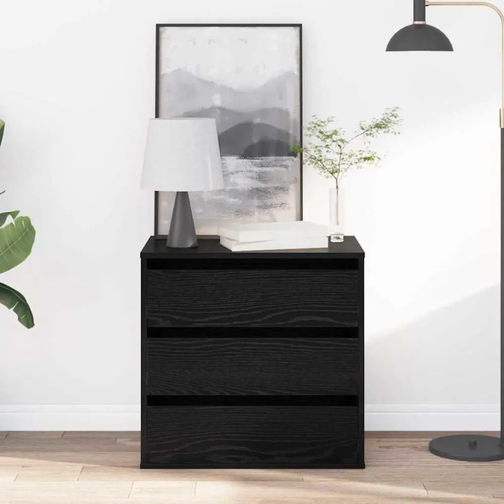 Ladenkast met lade Zwart 60 x 41 x 58 cm Bewerkt hout>vidaXL Online