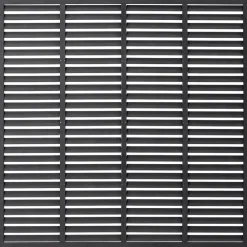 Tuinafscheidingen*vidaXL Lamellenhek 180x180 cm HKC Grijs