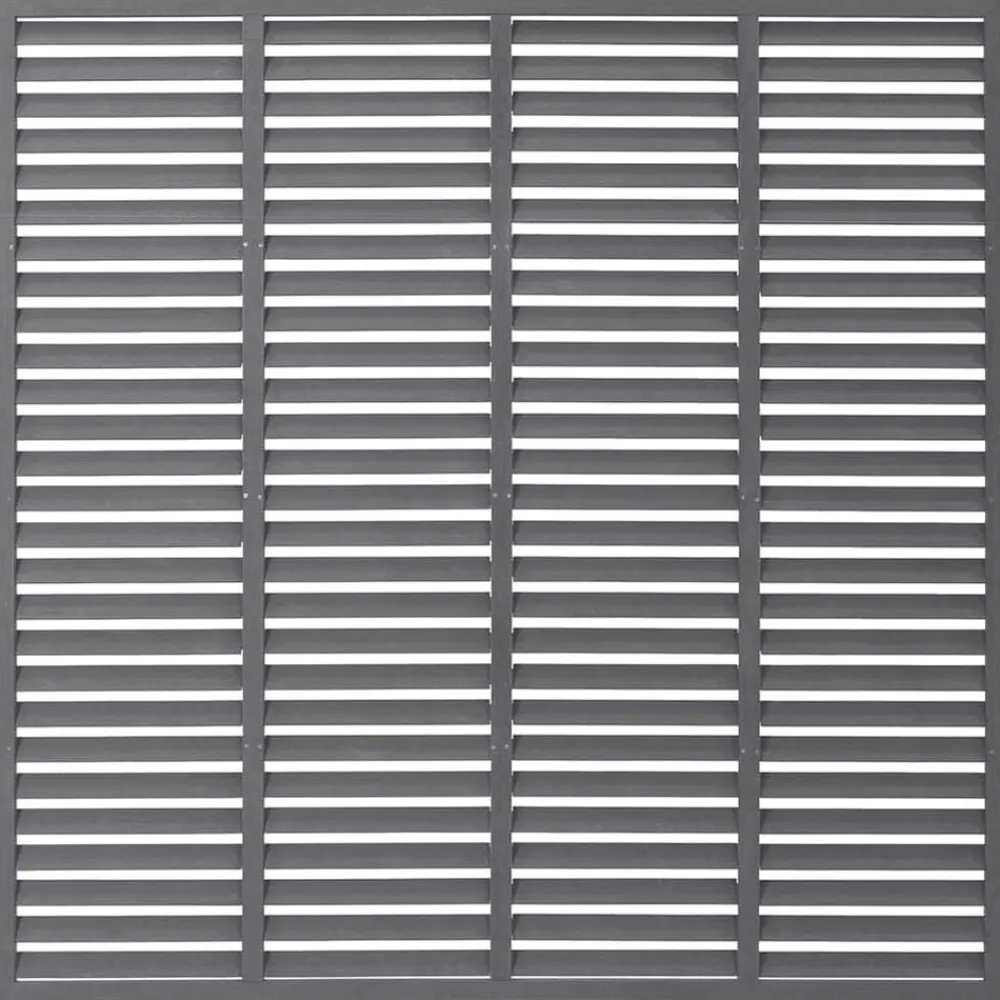 Tuinafscheidingen*vidaXL Lamellenhek 180x180 cm HKC Grijs