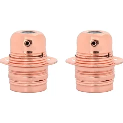 Verlichtingsaccessoires*vidaXL Lamphouders 2 st E27 Roségoud