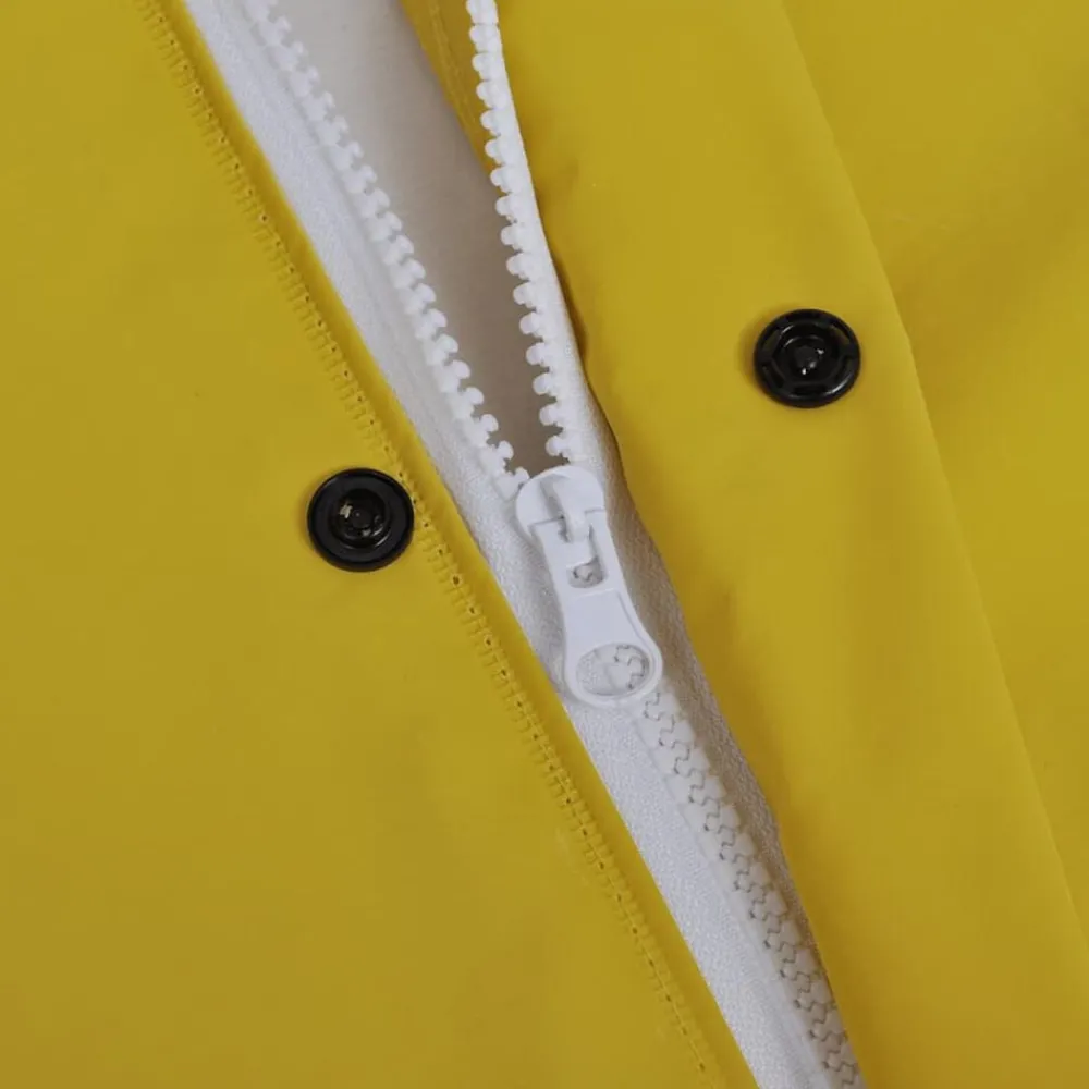 Kleding & Accessoires*vidaXL Lange regenjas waterbestendig zeer stevig met capuchon XXL Geel
