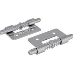 Bouwbeslag*vidaXL Latch 2 pcs Zilver 46 x 17 x 1,2 mm Staal