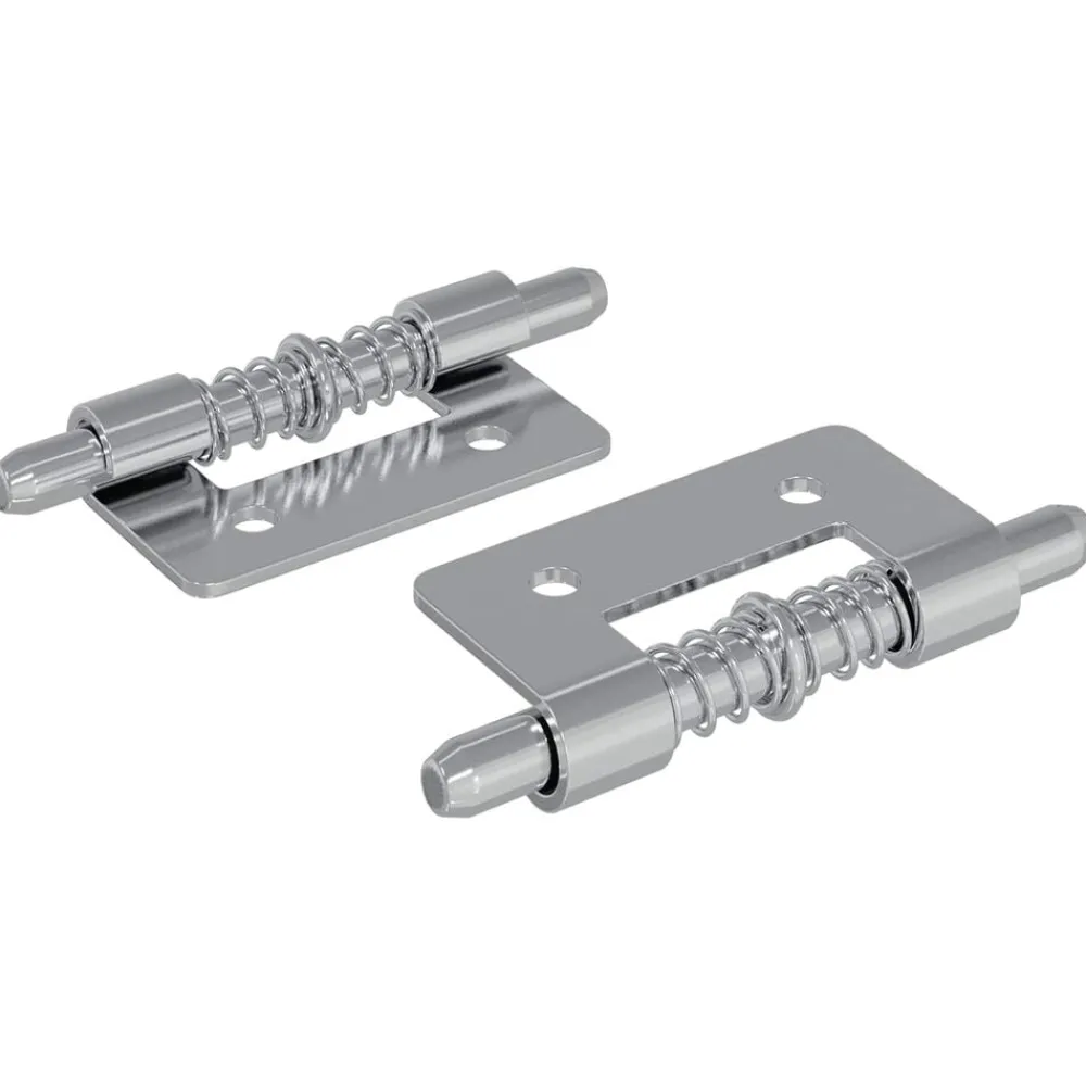 Bouwbeslag*vidaXL Latch 2 pcs Zilver 46 x 17 x 1,2 mm Staal