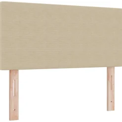 Bedden & Accessoires*vidaXL LED Hoofdbord met hoofdeinde Grijs groen 80 cm Katoen Stof Lichtgroen Grijs