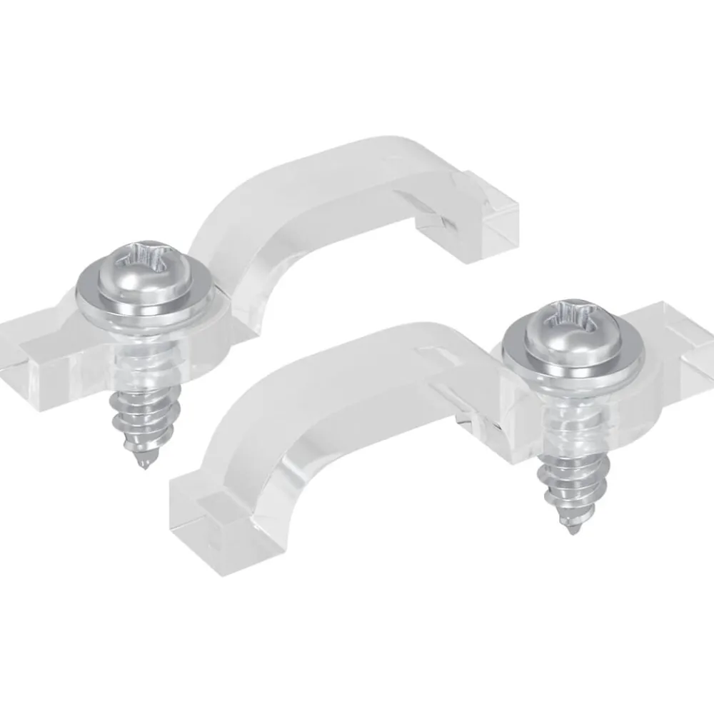 LED Strip Clips 2 pcs Doorzichtig 23,8 x 7,3 x 4,3 mm>vidaXL Outlet