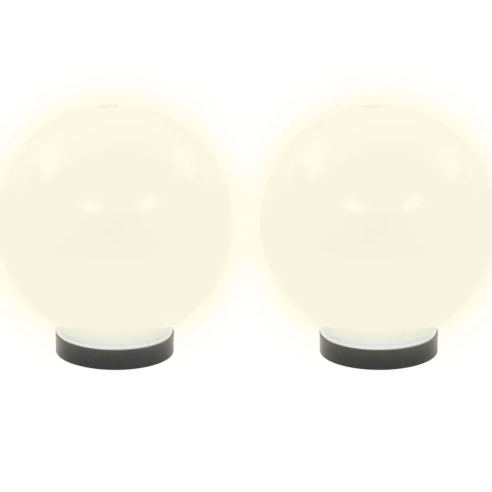 LED-bollampen 2 st rond 20 cm PMMA>vidaXL Clearance