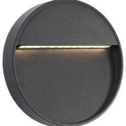 LED-buitenwandlampen 2 st 3 W rond zwart>vidaXL Online