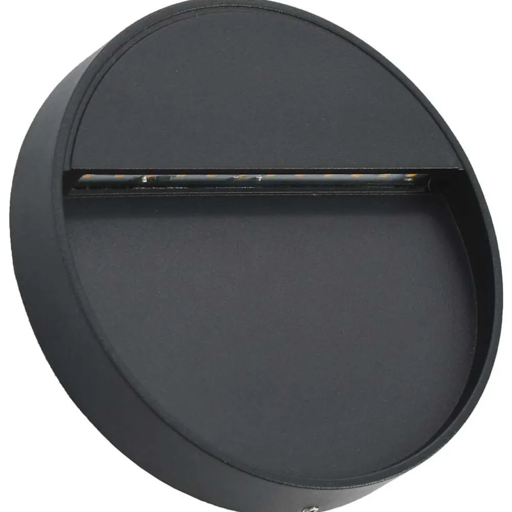 LED-buitenwandlampen 2 st 3 W rond zwart>vidaXL Online