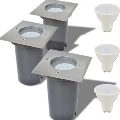 LED-Grondspots buiten 3 stuks vierkant>vidaXL Sale
