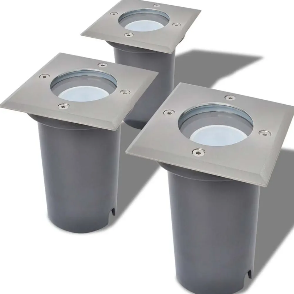 LED-Grondspots buiten 3 stuks vierkant>vidaXL Sale