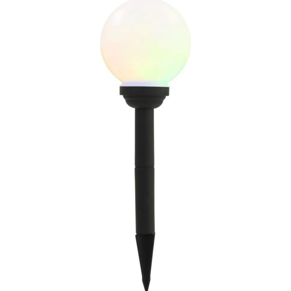 LED-solarlampen rond 15 cm RGB 4 st>vidaXL Outlet
