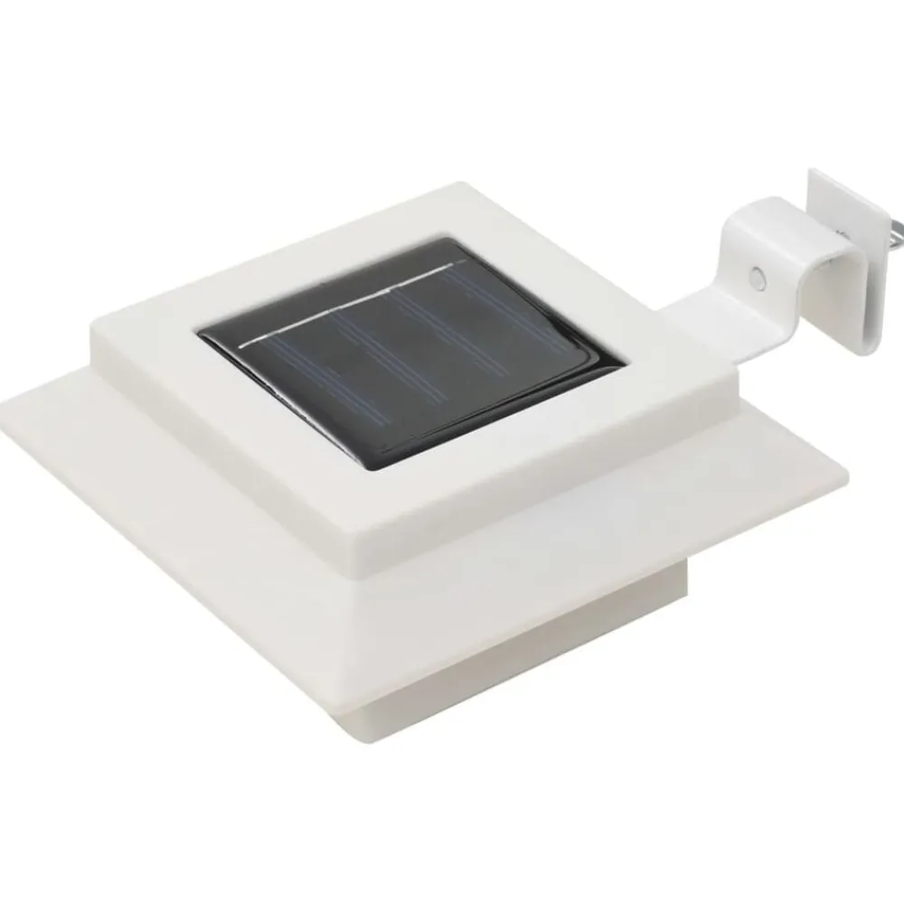 Verlichting*vidaXL LED-solarlampen vierkant 12 cm 6 st Wit
