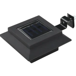 Verlichting*vidaXL LED-solarlampen vierkant 12 cm 6 st Zwart