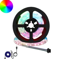 LED-strip 2 pcs Zwart en transparant 1000 mm Koper en kunststof>vidaXL Hot