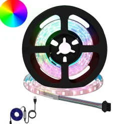 Verlichting*vidaXL LED-strip 2 pcs Zwart en transparant 750 mm Koper en kunststof