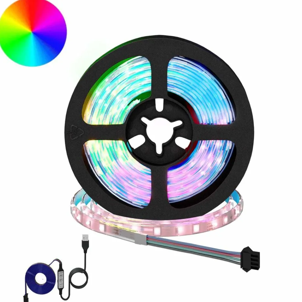Verlichting*vidaXL LED-strip 2 pcs Zwart en transparant 950 mm Koper en kunststof