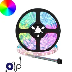 LED-strip 2 pcs Zwart en transparant 4000 mm Koper en kunststof>vidaXL New