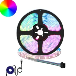 Verlichting*vidaXL LED-strip 2 pcs Zwart en transparant 3000 mm Koper en kunststof