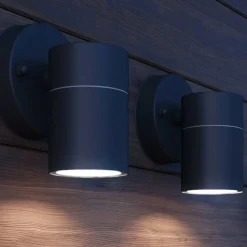 LED-wandlamp buiten neerwaarts RVS 2 st><noscript><img width=