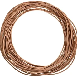 Kunst & Entertainment*vidaXL Leren Koord Ø1 mm x 5 m Leer Bruin