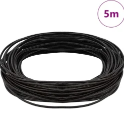 Kunst & Entertainment*vidaXL Leren Koord Ø1 mm x 5 m Leer Donkerbruin