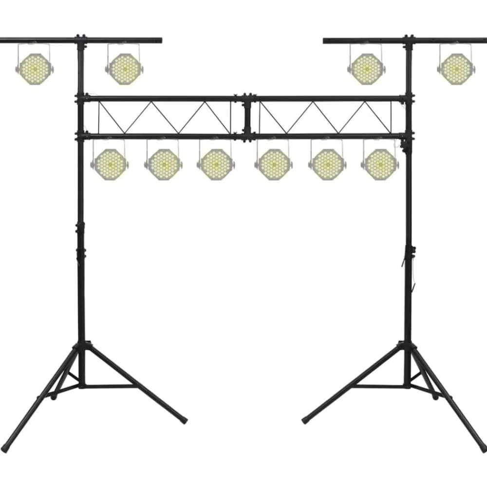 Kunst & Entertainment*vidaXL Lichtstatief 338x115x(180-300) cm staal