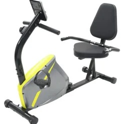 Fitness*vidaXL Ligfiets hometrainer magnetisch met hartslagmeter