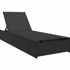 Ligstoel 200.5 x 70 x 75 cm poly rattan>vidaXL Hot