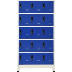 Lockerkast 90x40x180 cm staal>vidaXL Outlet
