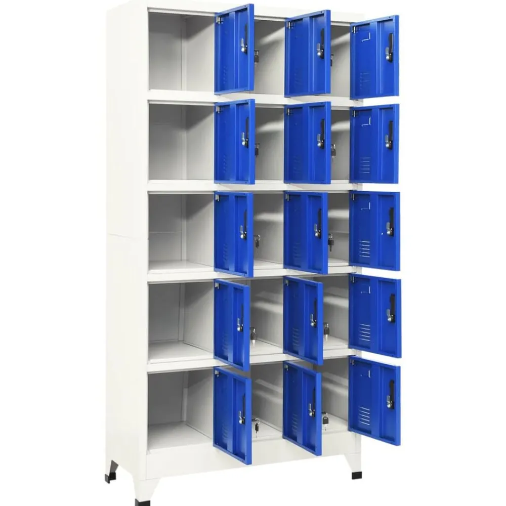 Lockerkast 90x40x180 cm staal>vidaXL Outlet