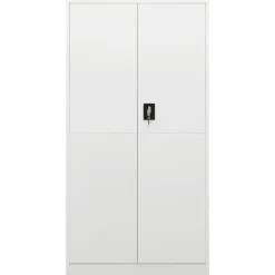 Kasten & Opbergmeubelen*vidaXL Lockerkast 90x40x180 cm staal Wit