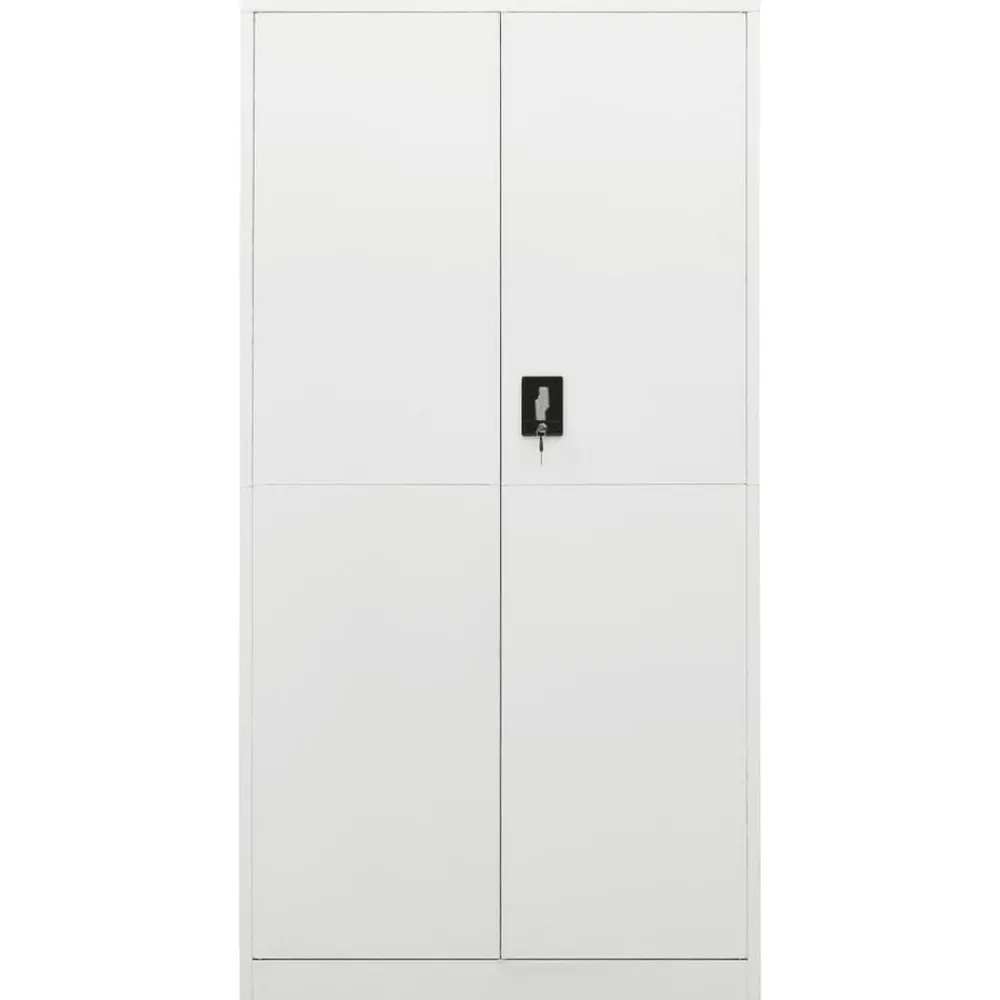 Kasten & Opbergmeubelen*vidaXL Lockerkast 90x40x180 cm staal Wit