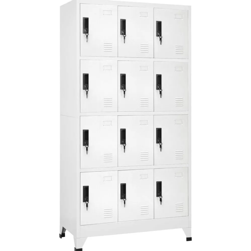 Lockerkast 90x45x180 cm staal>vidaXL Hot